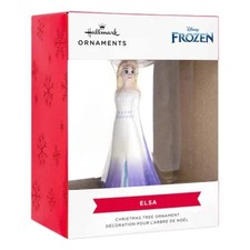 Hallmark Disney Frozen Elsa  Snow Queen  Ornament Blown Glass Christmas NEW