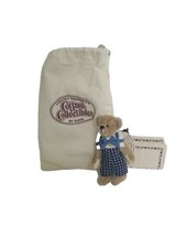 COTTAGE COLLECTIBLES Miniatures by Ganz Steve the BEAR in Pouch with COA CC7206