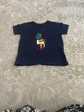 Ralph Lauren Kids Tee with Multicolor Polo Logo size lg 12/14