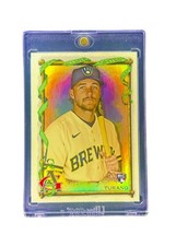 Brice Turang RARE ROOKIE ALLEN & GINTER REFRACTOR INVESTMENT CARD SP - BREWERS. rookie card picture