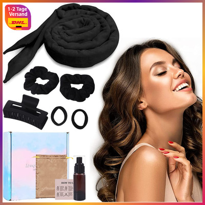 Haarwickler Ohne Hitze Heatless Curls Set Mit Kopfband Große Locken DIY für