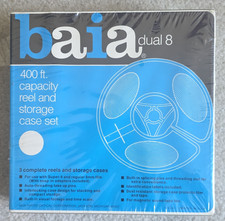 Baia Dual 8 400 ft Capacity Reels Set w/ 3 Reels Storage Cases