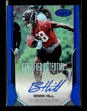 2017 Panini Certified #CPS-BHI Brian Hill Signatures Mirror Blue #/50