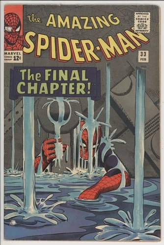 AMAZING SPIDER-MAN  33  GD+/2.5  -  Iconic Final Chapter Silver Age!