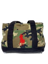 POLO RALPH LAUREN Tote Bag Cotton Green Camouflage
