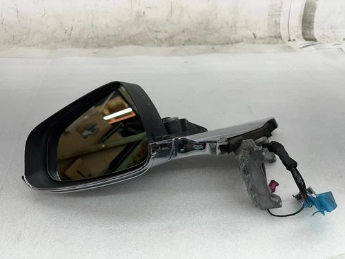 💎12-15 Tesla Model S Left Exterior Rear View Door Mirror White PPSW 6005864-F