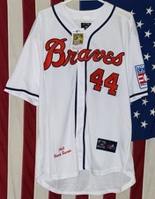 Hank Aaron Braves Mitchell & Ness Cooperstown Collection 1963 Jersey Mens XL NWT