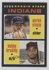 2020 Topps Heritage Rookie Stars Aaron Civale Bobby Bradley #83 1k9