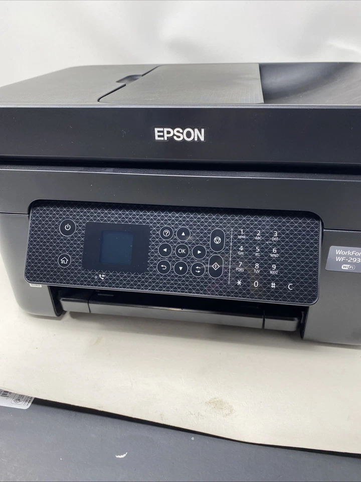 Epson WorkForce WF-2930 All-in-One Color Inkjet Printer Black No Power Cords - Image 3 of 4