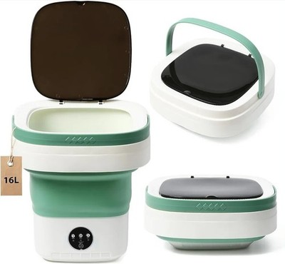 Mini Portable Foldable Washer - 16L Portable Washing Machine, Spin dryer, Small