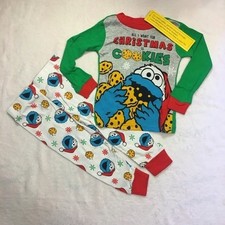 New with tags Cookie Monster sesame street pajamas 2T