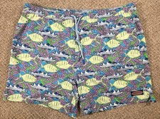 Vineyard Vines Men's "Chappy" Swim Trunks Fish and Coral Reef Size 2XL