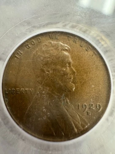 1929-D LINCOLN WHEAT CENT PCGS AU58- CM-0201