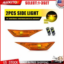 Amber Side Marker Lamp Turn Signal Light W/ Led Bulbs fit Honda Civic 2016-21 SL