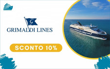 Grimaldi Lines Buono Sconto 10% Coupon valido su alcune tratte leggi descrizione