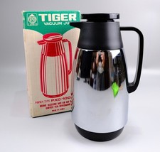 Tiger Vintage Vacuum Jug Thermos Flask 1.0L Chrome PXC-100 Made In Japan - VGC