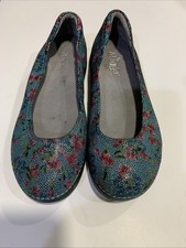 Alegria Floral Petal Leather Comfort Shoes Ballet Flats Cushioned Womens 8.5