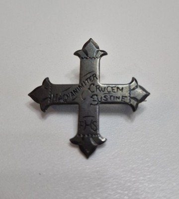 Vintage Sterling Silver Cross Pin-'' The Order Of The Daughters Of The King''