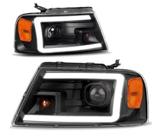 AUTOSAVER88 LED DRL Headlights Assembly Compatible with 04-08 FORD F150 Headlamp