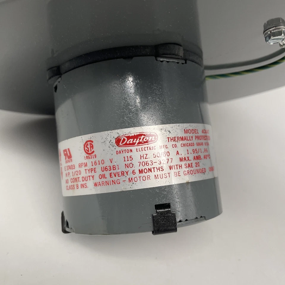 通风风扇 Dayton 4C447 阴影杆鼓风机 265 CFM 115 伏 50/60Hz 阁楼 4 英寸 — 第 2/4 张图片