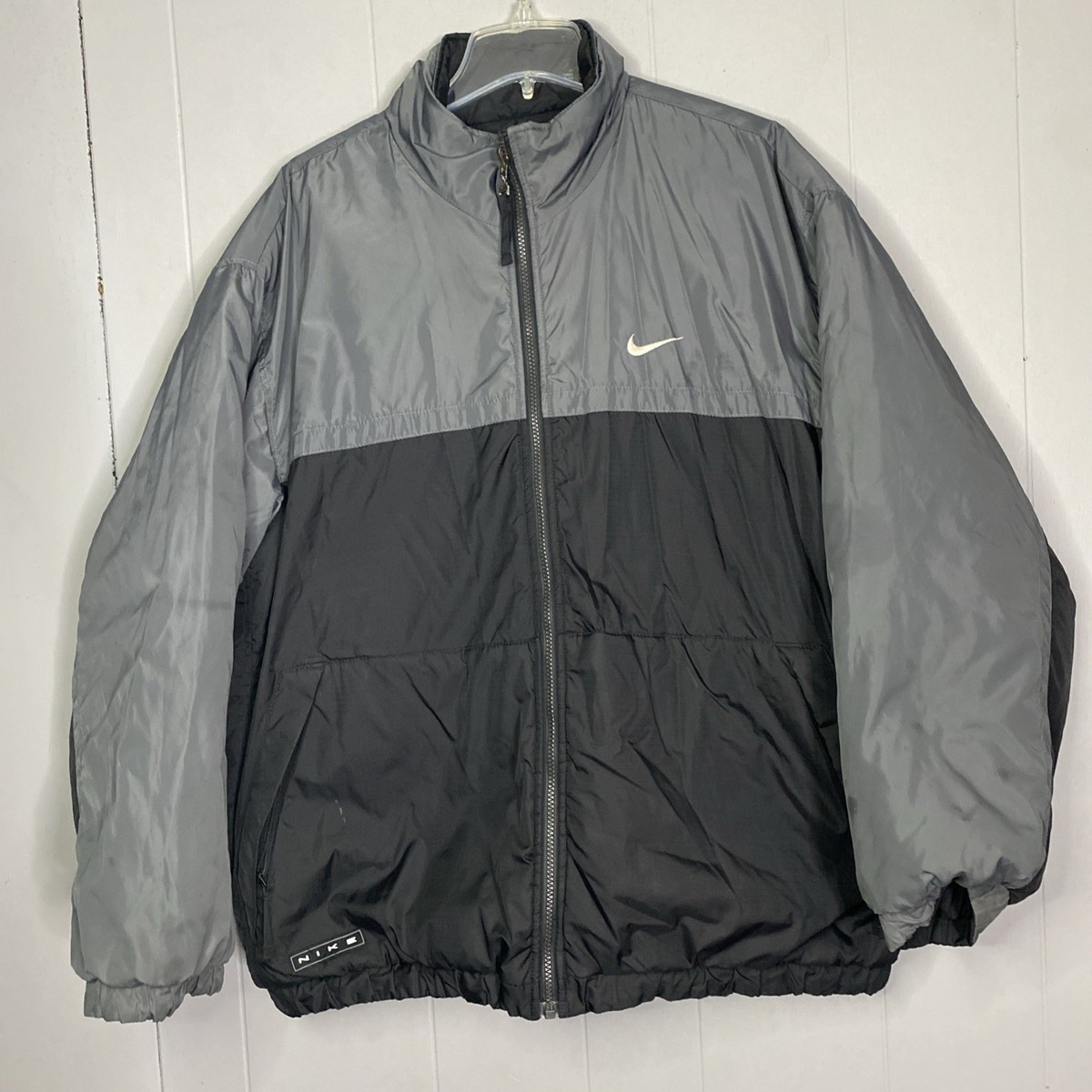 Vintage Nike Puffer Jacket 90s Y2K REVERSIBLE Mens Large L RARE
