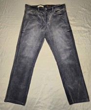 Anthropologie Pilcro Slim Boyfriend Corduroy Pants Blue Gray Retro Faded Size 32