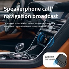 Portable 2 in 1 Wireless Audio Adapter for TV PC Car Enhanced Listening Quality