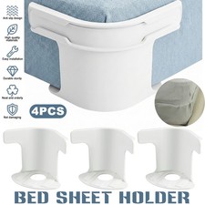 4Pc Bed Sheet Holder Clips Corner Grippers Mattress Fasteners Non-Slip Tightener