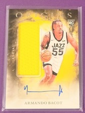 2024-25 Panini Origins Rookie Patch Auto Armando Bacot RC Utah Jazz