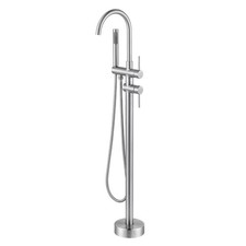 Floor Mount Tub Filler Brushed Nickel