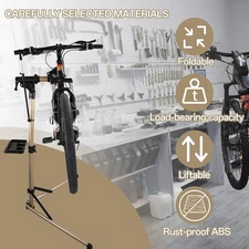 Heavy Duty Bike Repair Stand Adjustable Maintenance Bike Rack W/Tool Tray 110 Lb