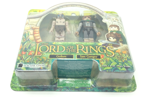 Art Asylum Minimates IL SIGNORE DEGLI ANELLI Gollum & Sam Gamgee Figure - Foto 6 di 6