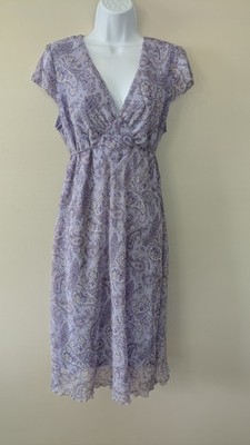 Vtg Y2K DBY Dress 13/14 Floral Fairy Paisley Cottage Soft Girl Tie Back Flowy 