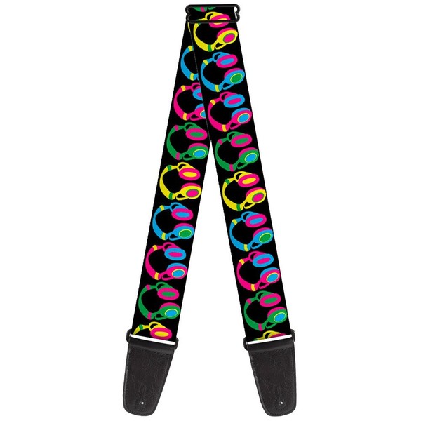 Guitar Strap - Headphones Black/Neon (Us Import) Acc Neu-image