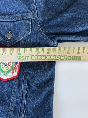 1984 Levi's Olympic Team USA Los Angeles Denim Jean Jacket sz 38