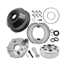 Rear Brake Drum Hub Plate Cover Shoes Bearing Seals Assy for Honda Fourtrax 3...