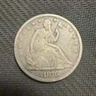 1876 S Seated Liberty Half Dollar - Fine