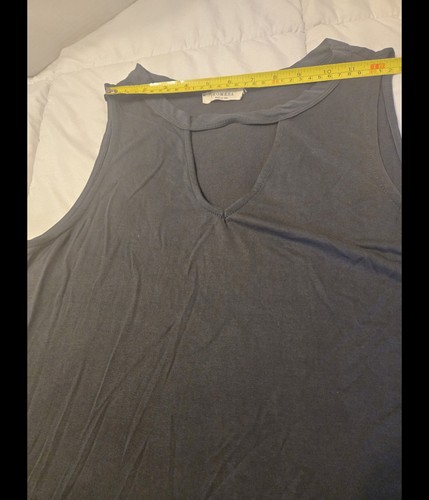 Promesa Size M Modal Super Soft Classic Black Tank Dress Made In USA Casual - Picture 10 of 12