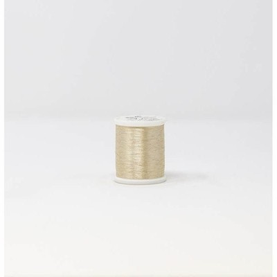 Madeira FS Metallic 40 Embroidery Thread 1,100 Yds White Gold Mini-King Spool