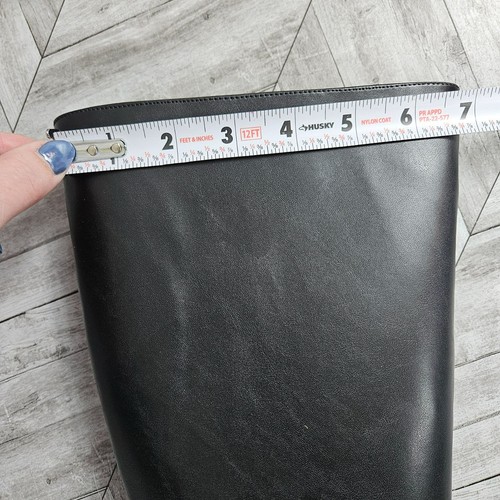 STIVALI INC TACCO ALTO NERO donna 7 M ginocchio stiletto ecopelle punta a punta - Foto 5 di 18