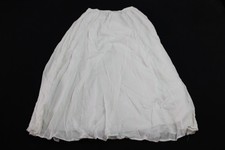 ASOS Design Women's Cotton Godet Maxi Skirt BL1 White US: 6 UK: 10 EU: 38 NWT