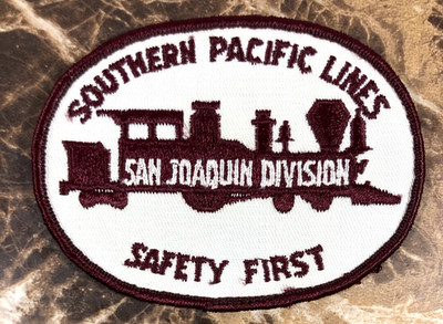 Southern Pacific Lines Aufnäher San Joaquin Division Safety First 4'' x 3'' Eisenbahn