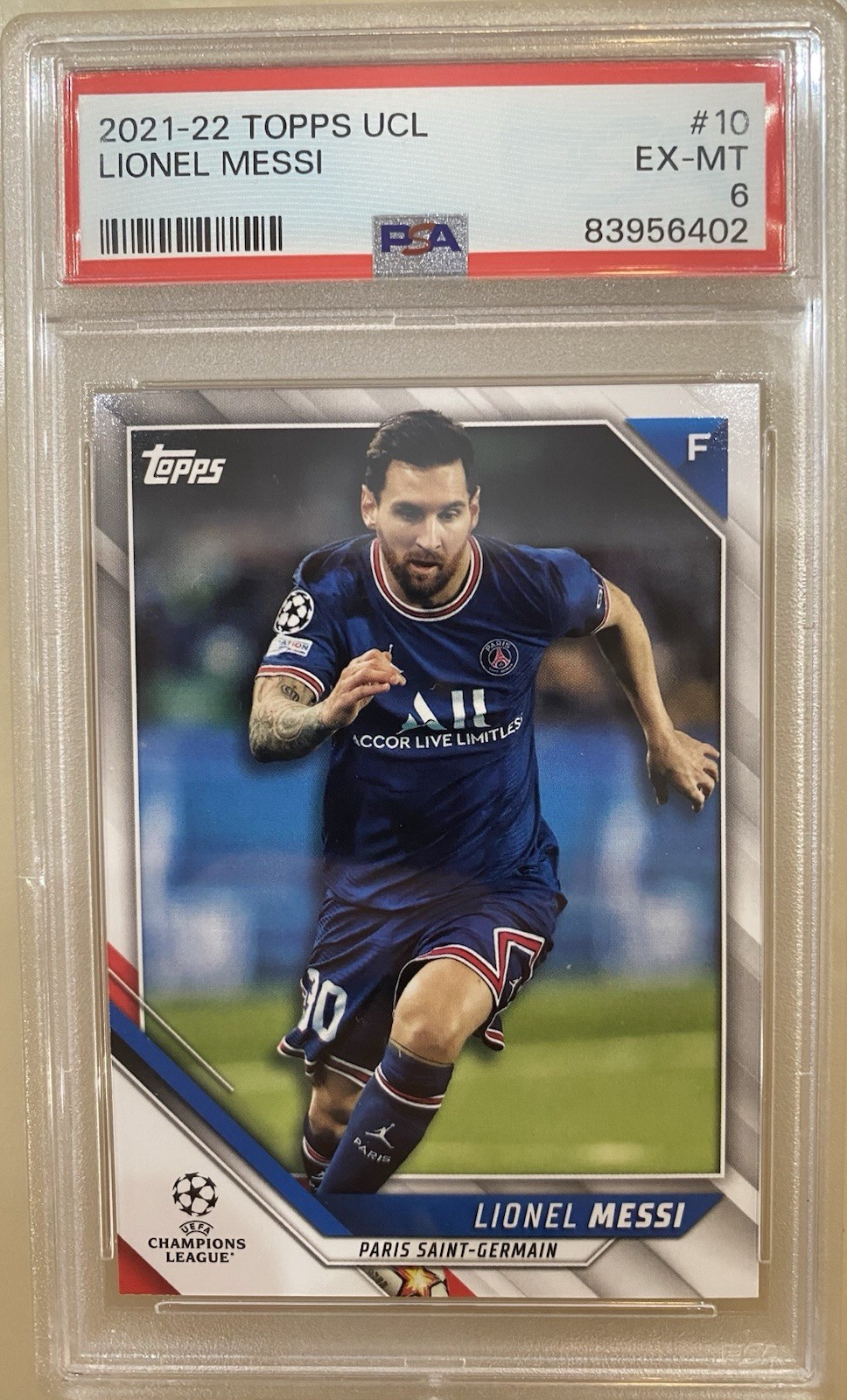 2021-22 Topps Uefa Champions League - Lionel Messi #10