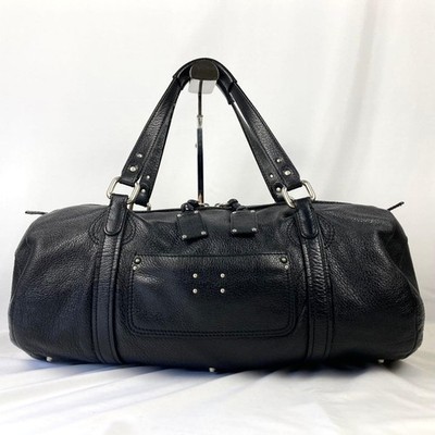CHLOE PADDINGTON BOSTON Bag Large Black Leather Shoulder Bag Tote
