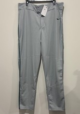 NWT Nike Vapor Select Piped Baseball Pant Grey Green BQ5489 059 Size XL