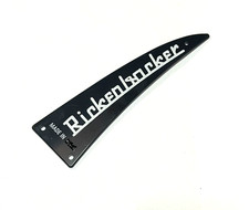 Custom Rickenbacker Guitar & Bass Truss Rod Cover "Rickenbacker" BLACK