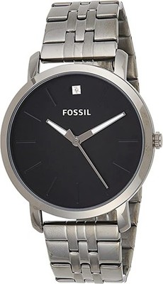 Mens Wristwatch FOSSIL LEX LUTHOR BQ2419 Stainless Steel Black