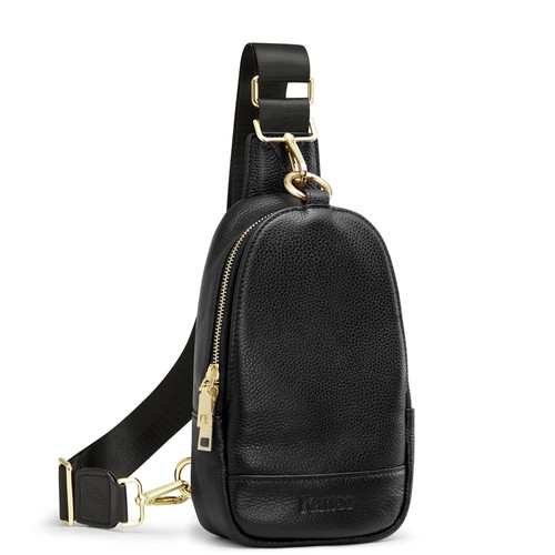 Sling Bag for Women, Leather Fanny Packs for Women, Small Crossbody Chest Bag...