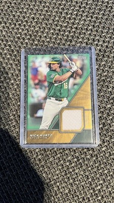 2026 Topps Series 1 Nick Kurtz Game Used Relic Card /99 Oakland Athletics