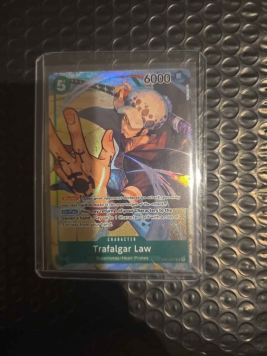 One Piece TCG Trafalgar Law OP01-047 SR Alt Art Romance Dawn English - NM/M